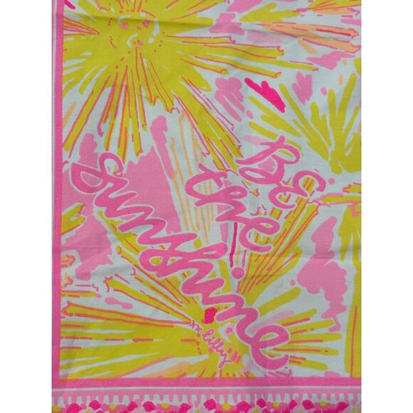 Lilly Pulitzer Be the Sunshine Scarf / Bandana GWP EUC - Picture 5 of 8